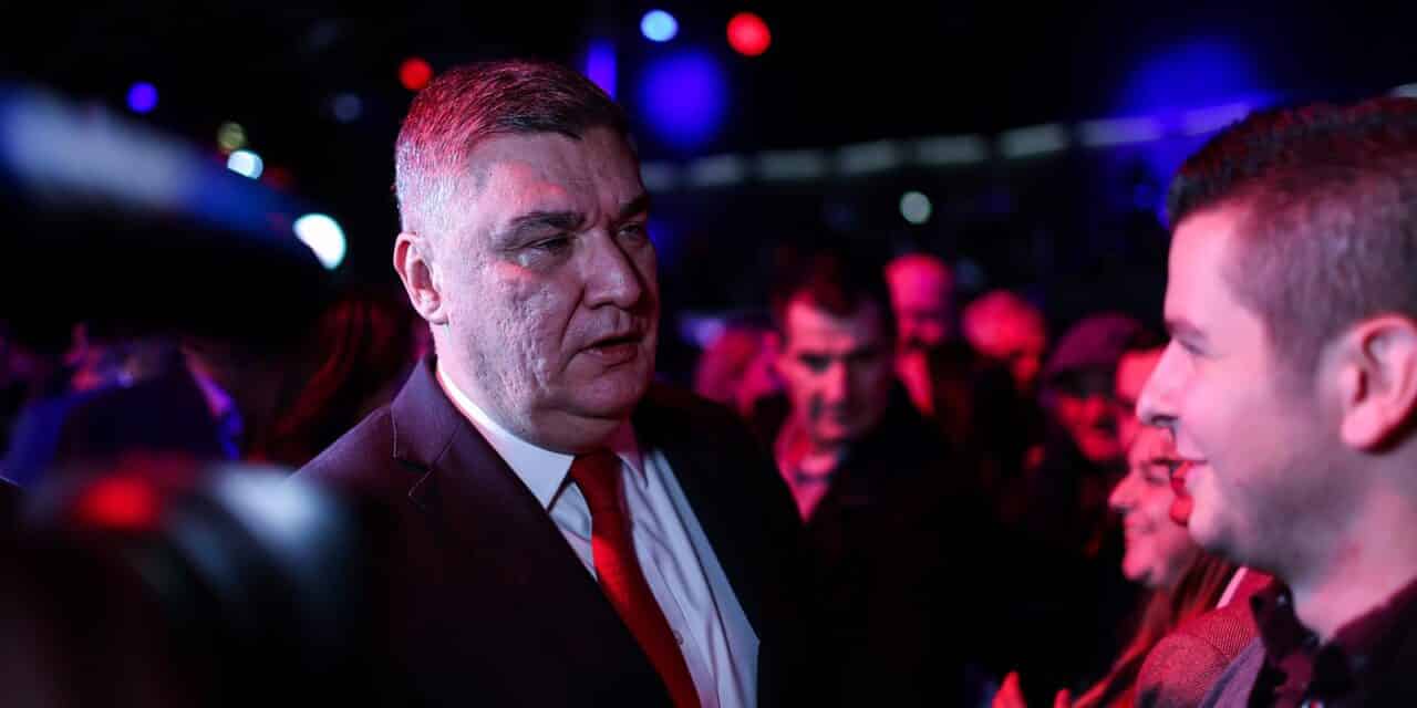 Zagreb: Zoran Milanović obratio se okupljenima nakon prvog kruga predsjedničkih izbora