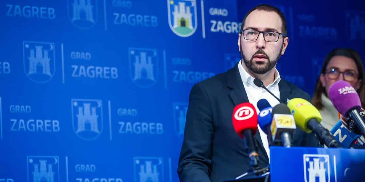 Zagreb: Tomislav Tomašević održao je konferenciju za medije o raskidu ugovora o koncesiji sa Zagrebačkim otpadnim vodama