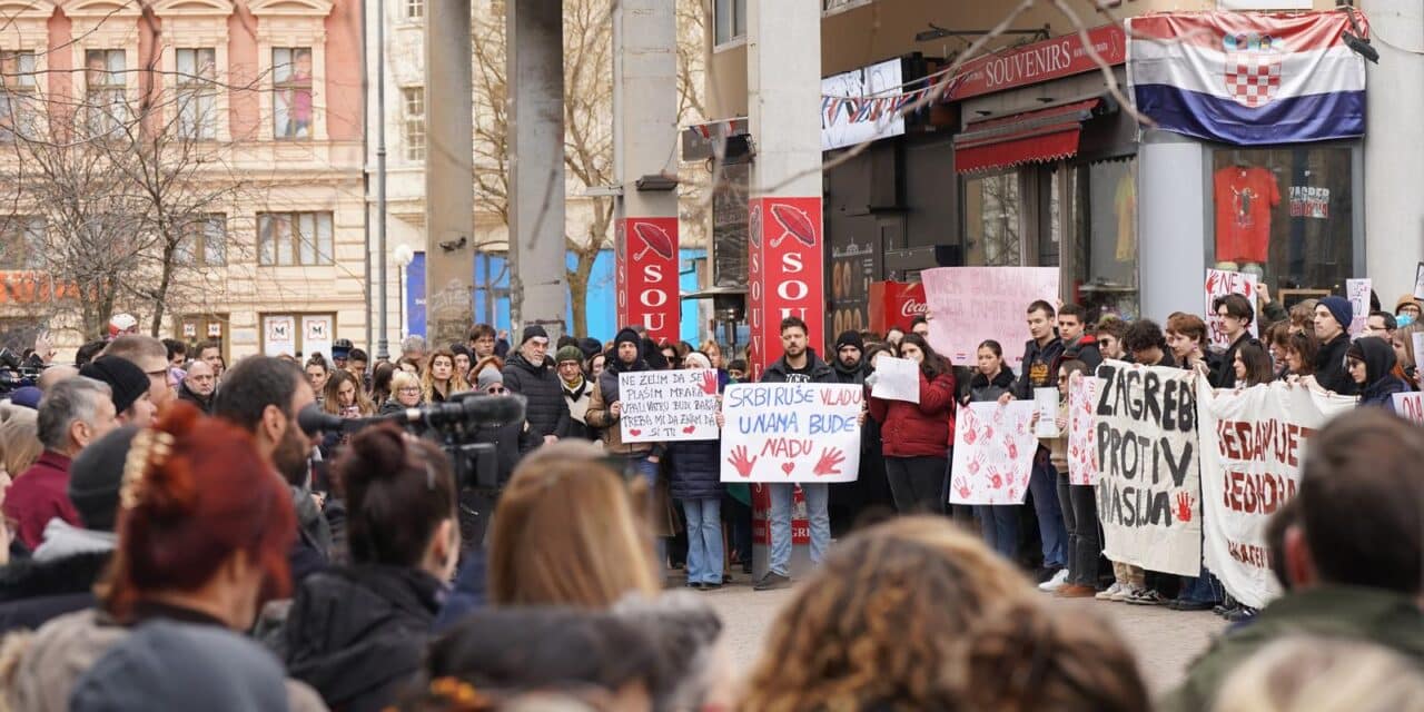 Zagrebački studneti dali podršku studentima iz Srbije