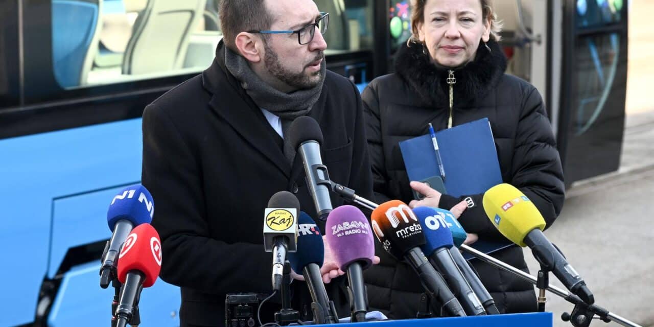 Zagreb: Predstavljanje novog tramvaja ZET-a