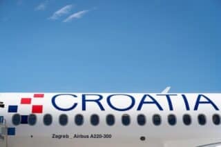 Svečani prvi let Croatia Airlines novim zrakoplovom Airbus A220 na letu Zagreb – Split