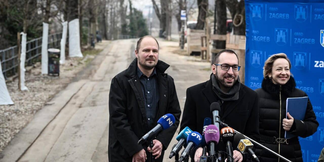 Zagreb: Tomislav Tomašević obilježio početak radova na rekonstrukciji Strossmayerovog šetališta