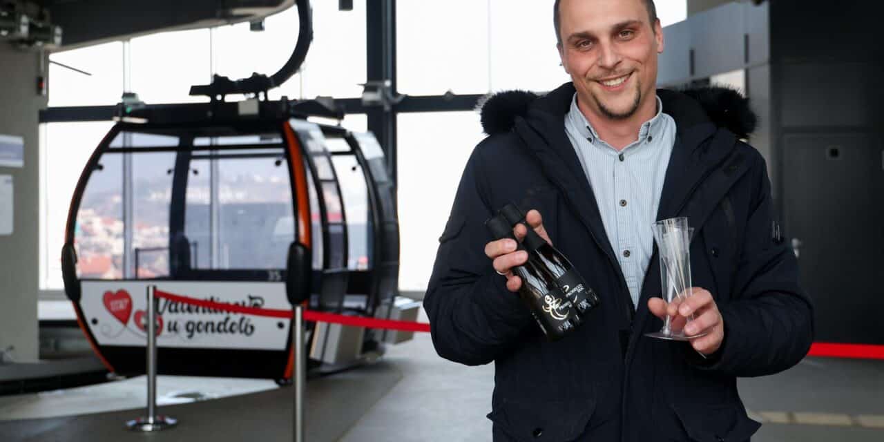 ZET je pripremio nezaboravno Valentinovo: Romantična vožnja žičarom za dvoje uz spektakularni pogled i šampanjac