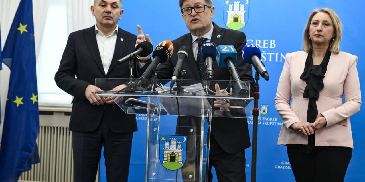 Zagreb: Klub zastupnika Plavoga grada, neovisnih Fortuna i Rusak održali su konferenciju za medije