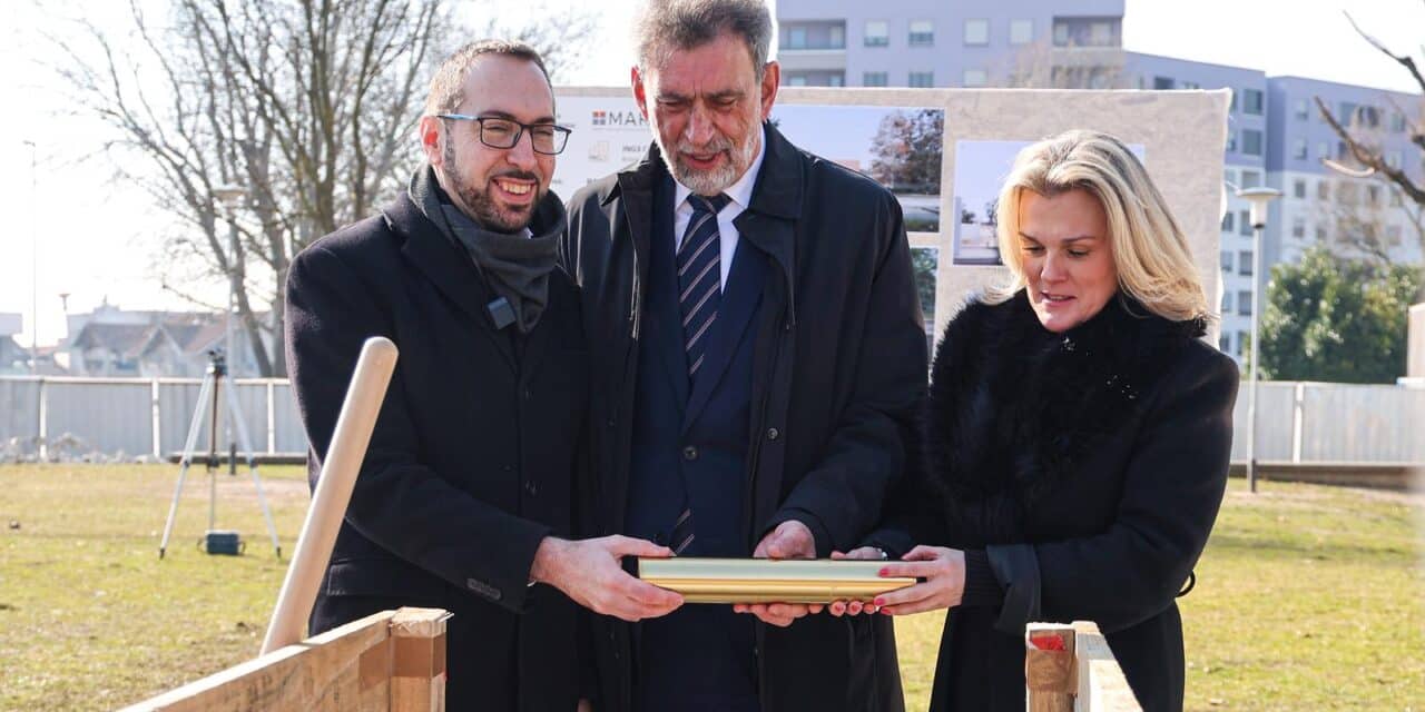 Zagreb: Gradonačelnik Tomašević i ministar Fuchs obilježili su početak radova na dogradnji OŠ Borovje