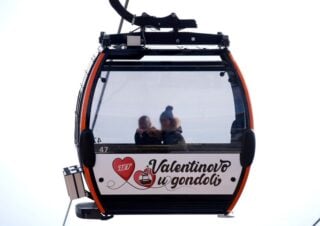 Valentinovo gondola foto