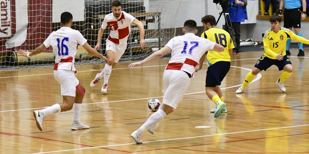 Slavonski Brod: Kvalifikacijska utakmica za futsal EURO između Hrvatske i Švedske