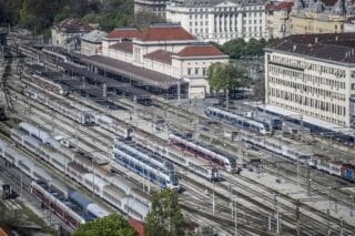 Panorama Zagreba snimljena s nebodera u Strojarskoj