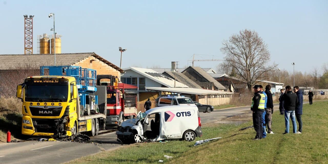 Zagreb: Na Priobalnoj cesti sudarili se teretni kamion i automobil