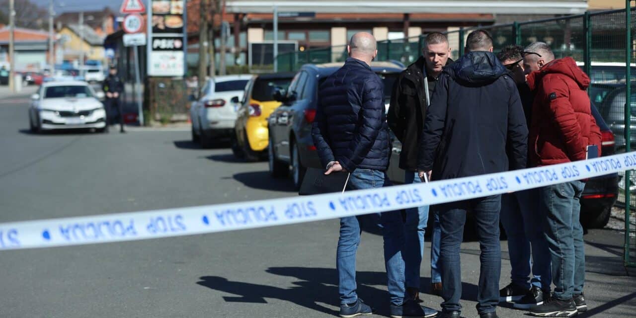Zagreb: Policijski očevid u Dubravi gdje je jutros došlo do pucnjave