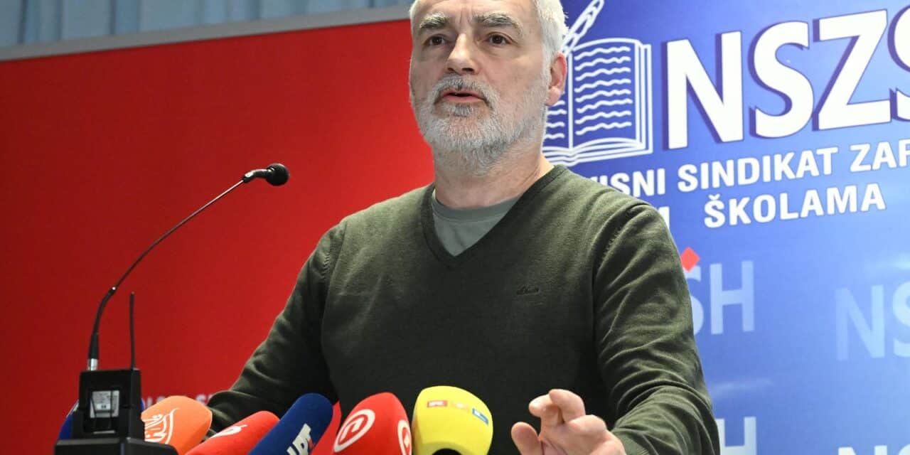 Zagreb: Sindikati školstva i obrazovanja održali konferenciju za medije