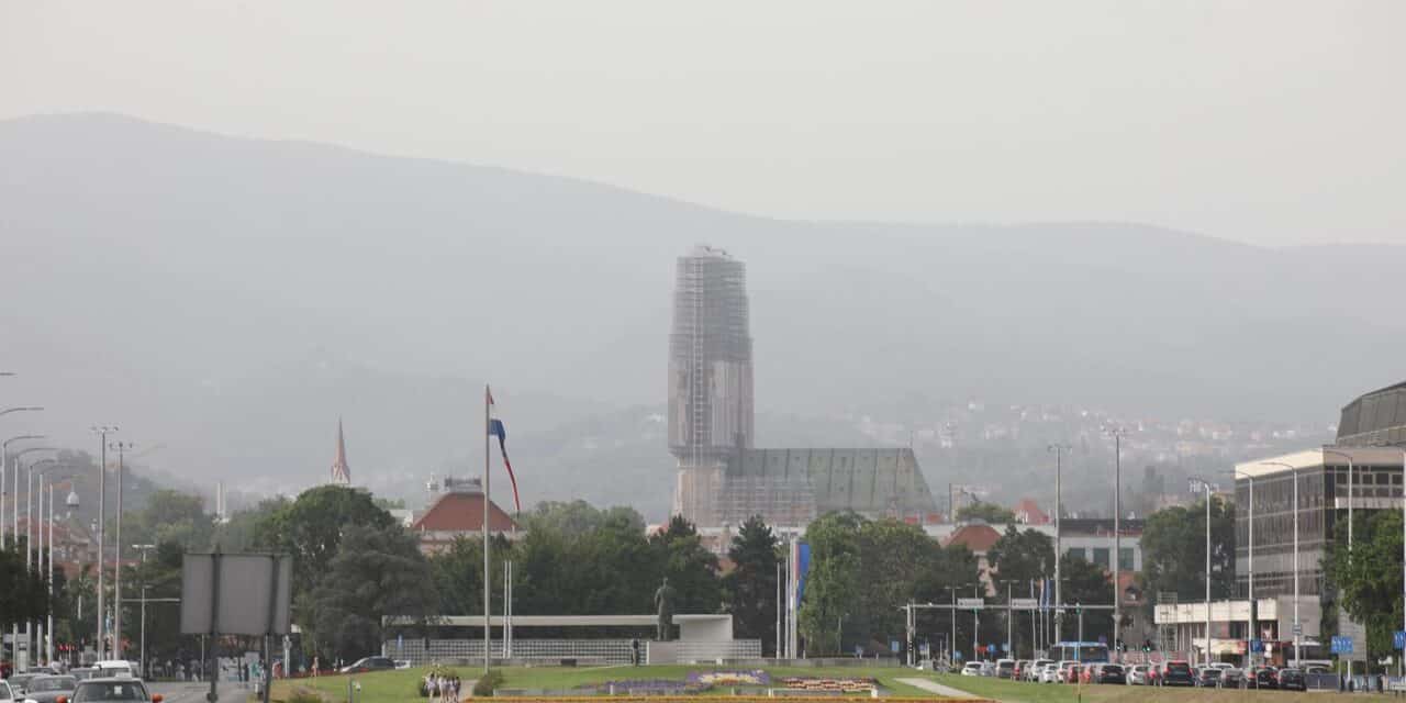 Saharski pijesak smanjio je vidljivost u Zagrebu