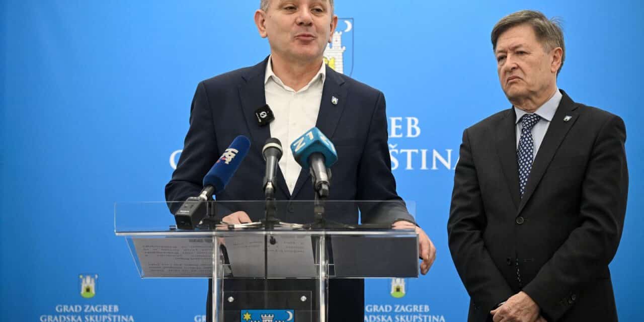 Zagreb: Otto Barić i Ivica Lovrić održali konferenciju za medije uoči sjednice Gradske skupštine