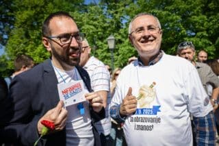 Zagreb: Gradonačelnik Tomislav Tomašević posjetio je proslavu Međunarodnog praznika rada