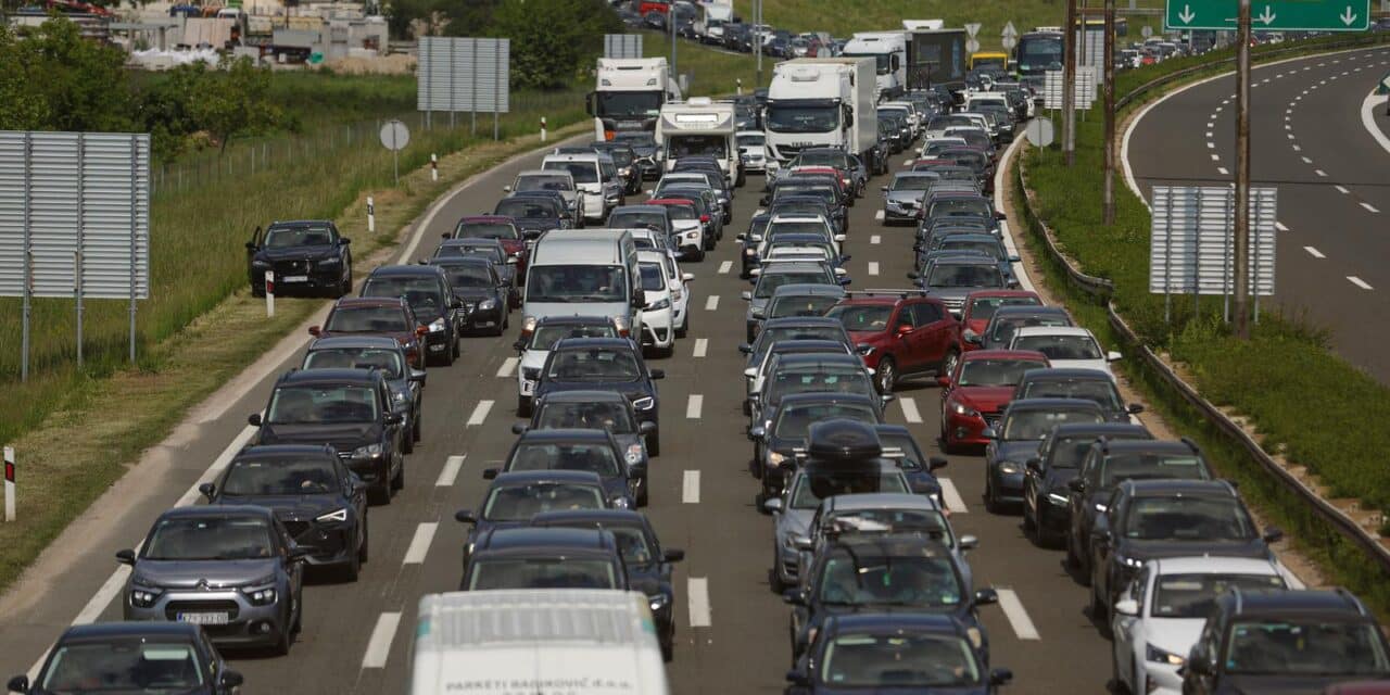 Zagreb: Velike gužve na Lučkom