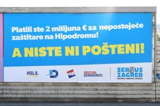 Zagreb: Serbus Zagreb plakatima proziva Možemo za aferu Hipodrom