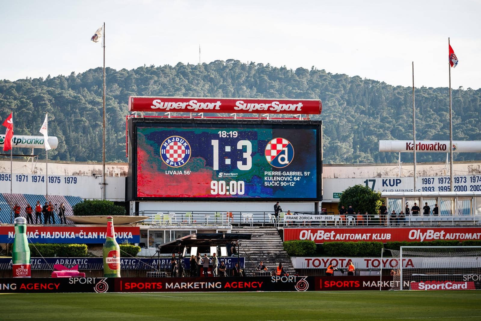 Split: Hajduk i Dinamo u utakmici 33. kola Prve HNL