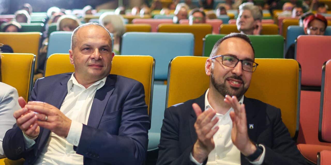 Zagreb: Predstavljanje izbornog programa koalicije stranaka Možemo! i SDP za lokalne izbore