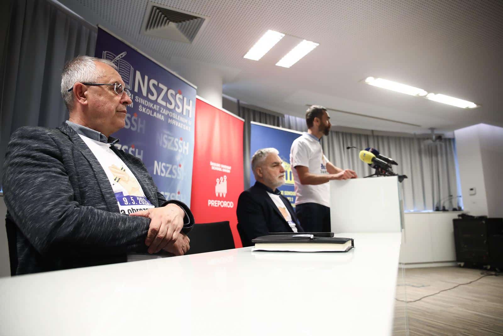 Zagreb: Konferencija za medije sindakata u obrazovanju, najavili prosvjed za sutra