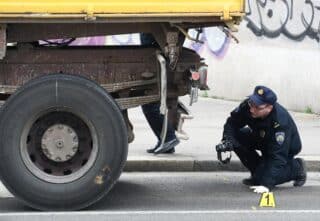 policija kamion nesreća