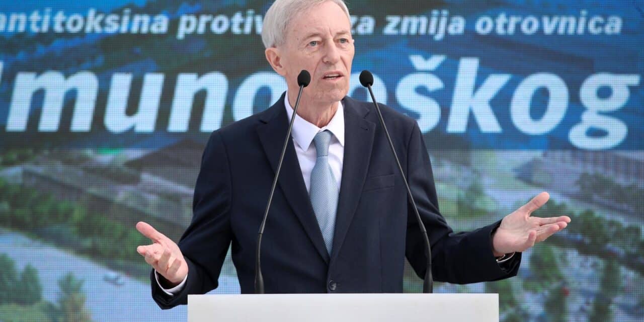 Zagreb: Premijer Plenković na svečanosti otvaranja gradilišta za izgradnju postrojenja Imunološkog zavoda