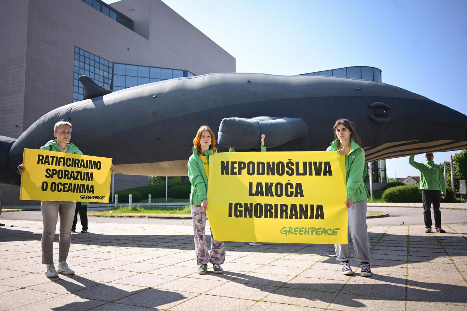 Zagreb: Konferencija za medije Greenpeacea na kojoj traže očitovanje Vlade po pitanju oceana