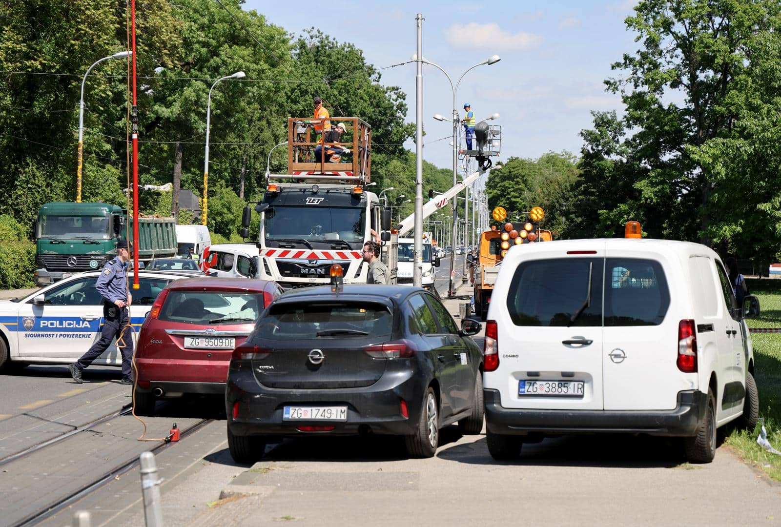 Zagreb: Prometna nesreća na Maksimirskoj cesti zbog koje je došlo do zastoja tramvaja