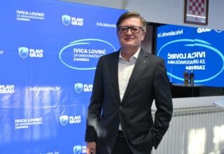 Zagreb: Doček izbornih rezultata u stožeru koalicije Plavi grad i BUZ