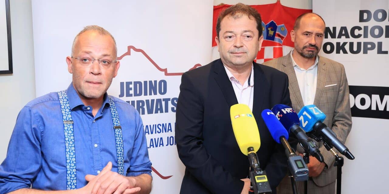 Zagreb: Tomislav Jonjić dao je izjavu za medije nakon izbornih rezultata