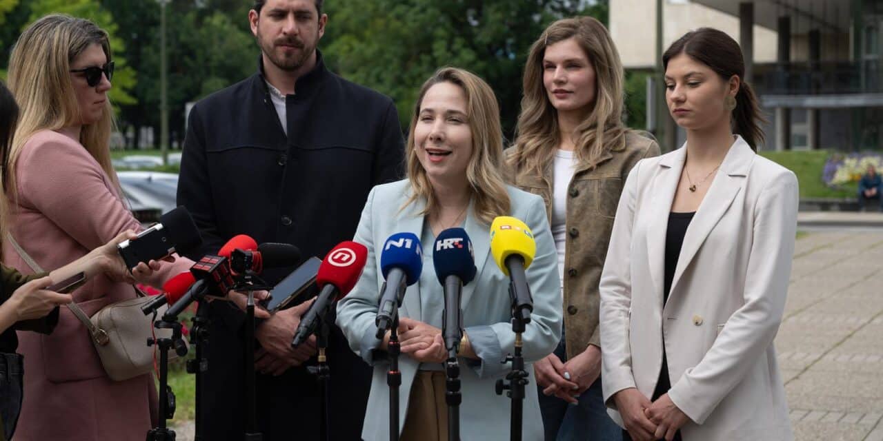 Zagreb: Konferencija za medije kandidatkinje za gradonačelnicu Grada Zagreba, Marije Selak Raspudić