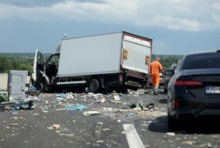 Sudar kamiona i kombija na autocesti A1 nekoliko kilometara prije Karlovca