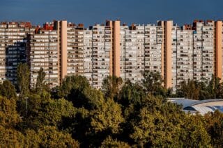 Poslijepodnevna panorama Novog Zagreba