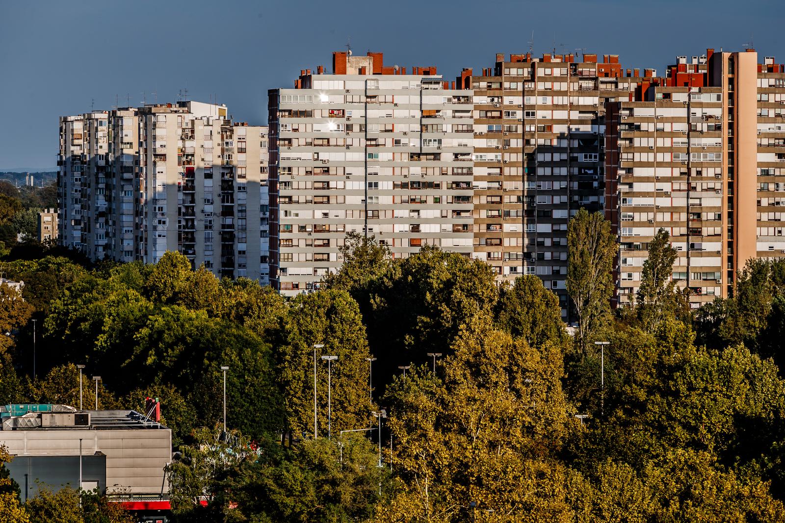 Poslijepodnevna panorama Novog Zagreba