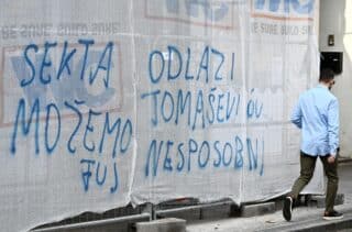 Zagreb: Grafiti protiv gradonačelnika Tomaševića