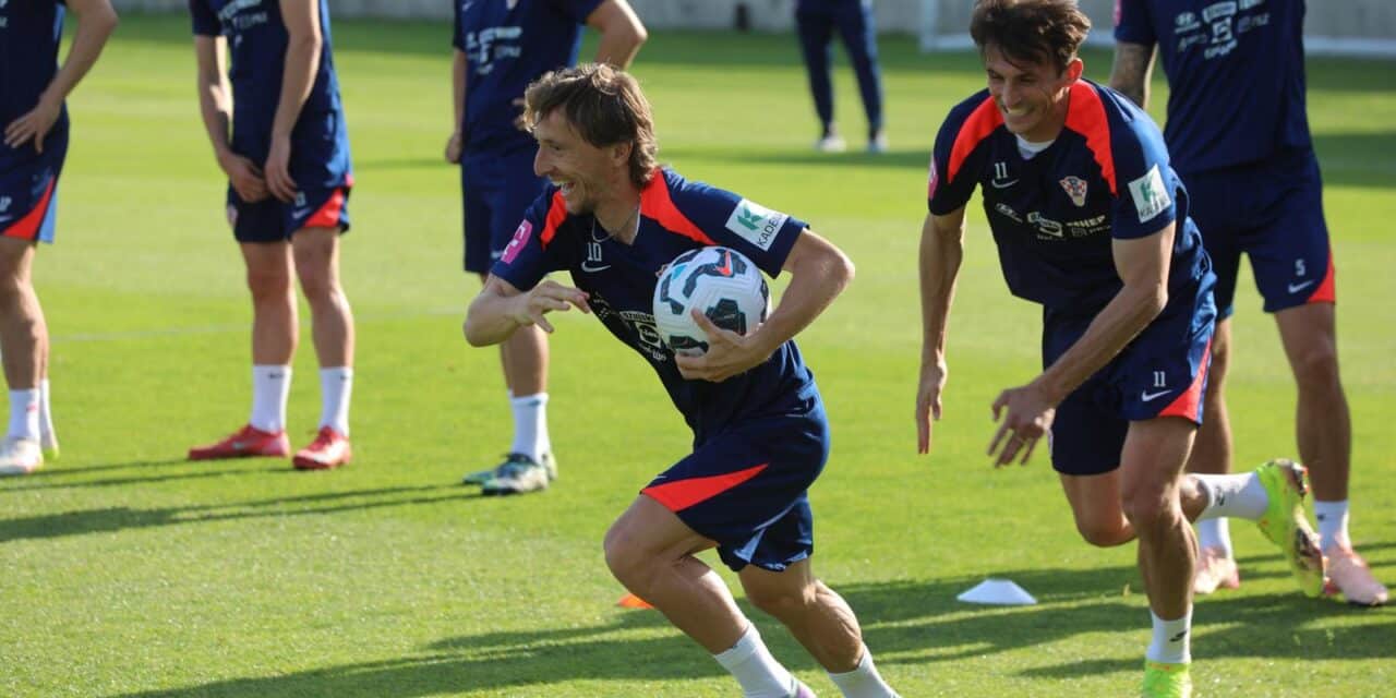 Rijeka: Trening hrvatske nogometne reprezentacije