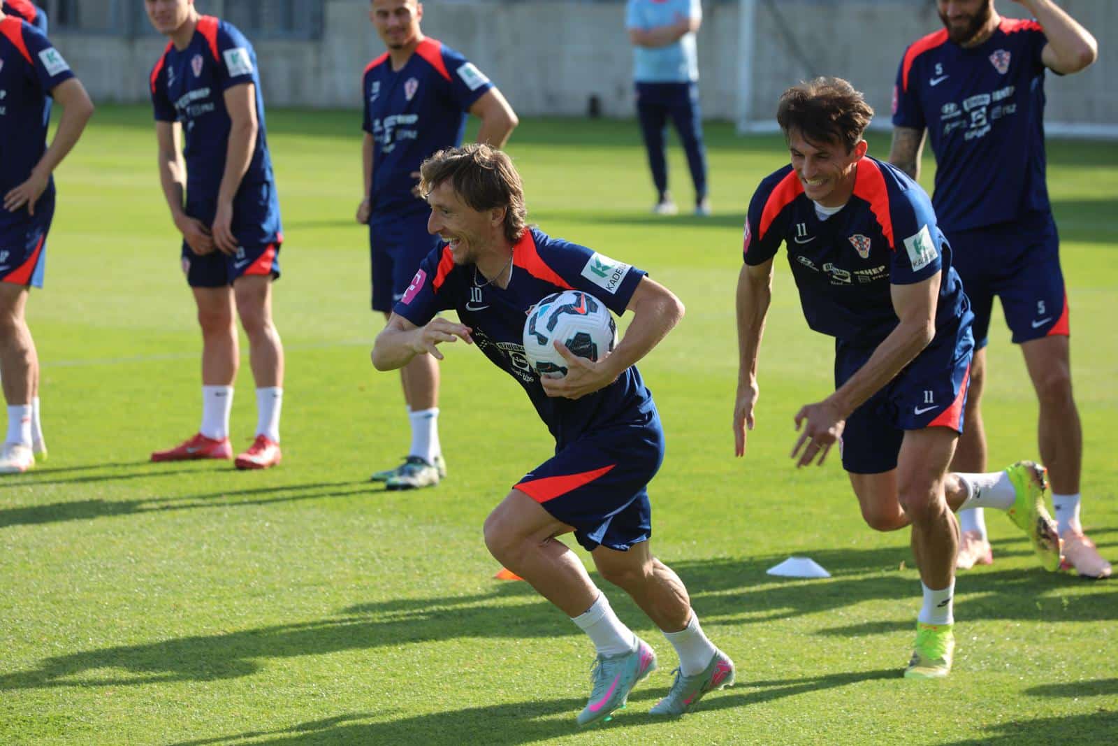 Rijeka: Trening hrvatske nogometne reprezentacije