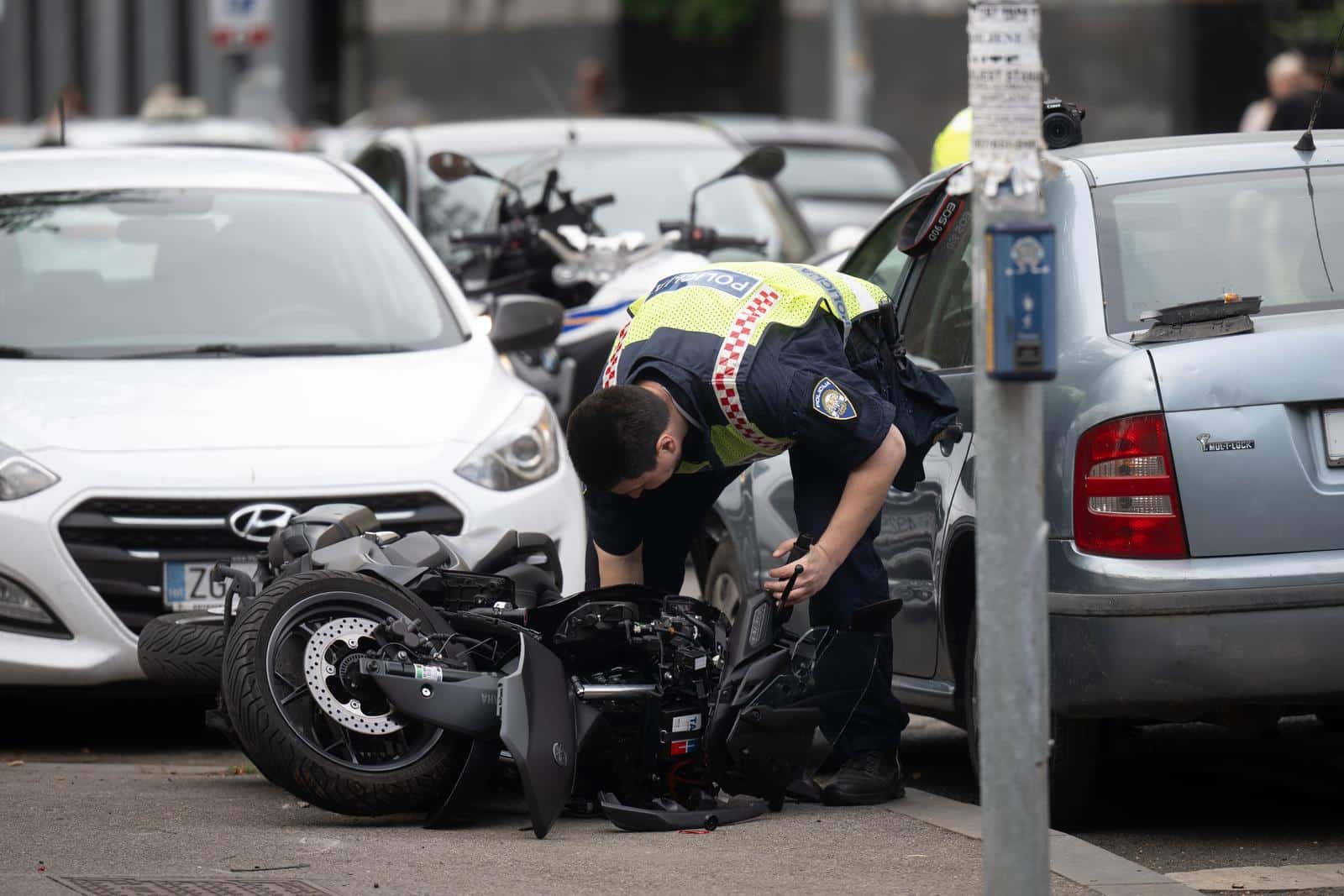 Zagreb: U prometnoj nesreći sudjelovali su motocikl i automobil