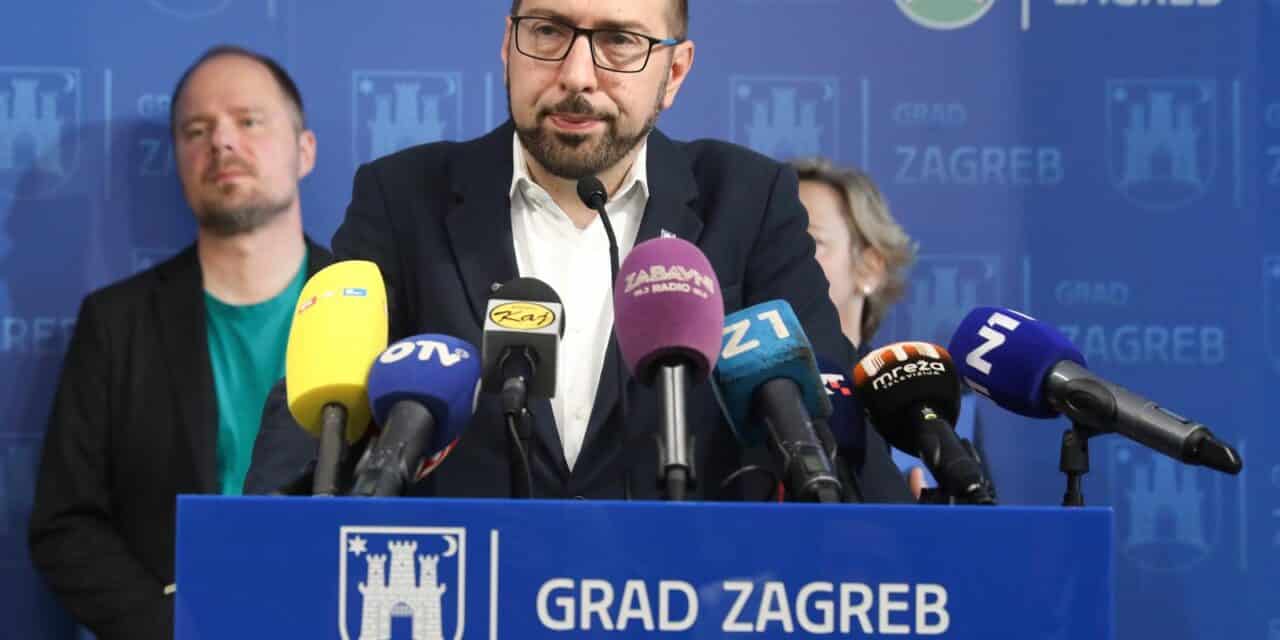 Zagreb: Tomisalv Tomašević održao je redovitu konferenciju za medije