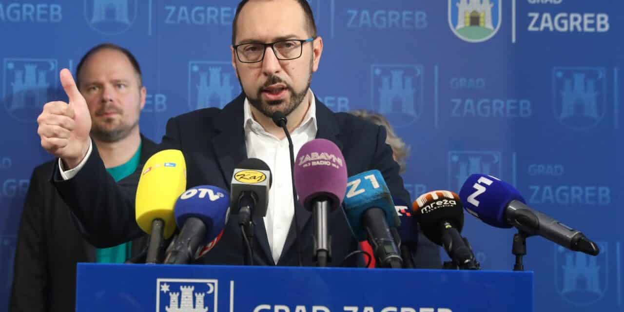 Zagreb: Tomisalv Tomašević održao je redovitu konferenciju za medije