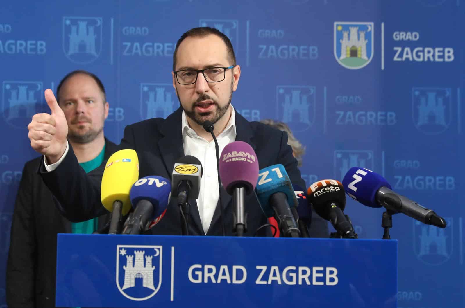 Zagreb: Tomisalv Tomašević održao je redovitu konferenciju za medije