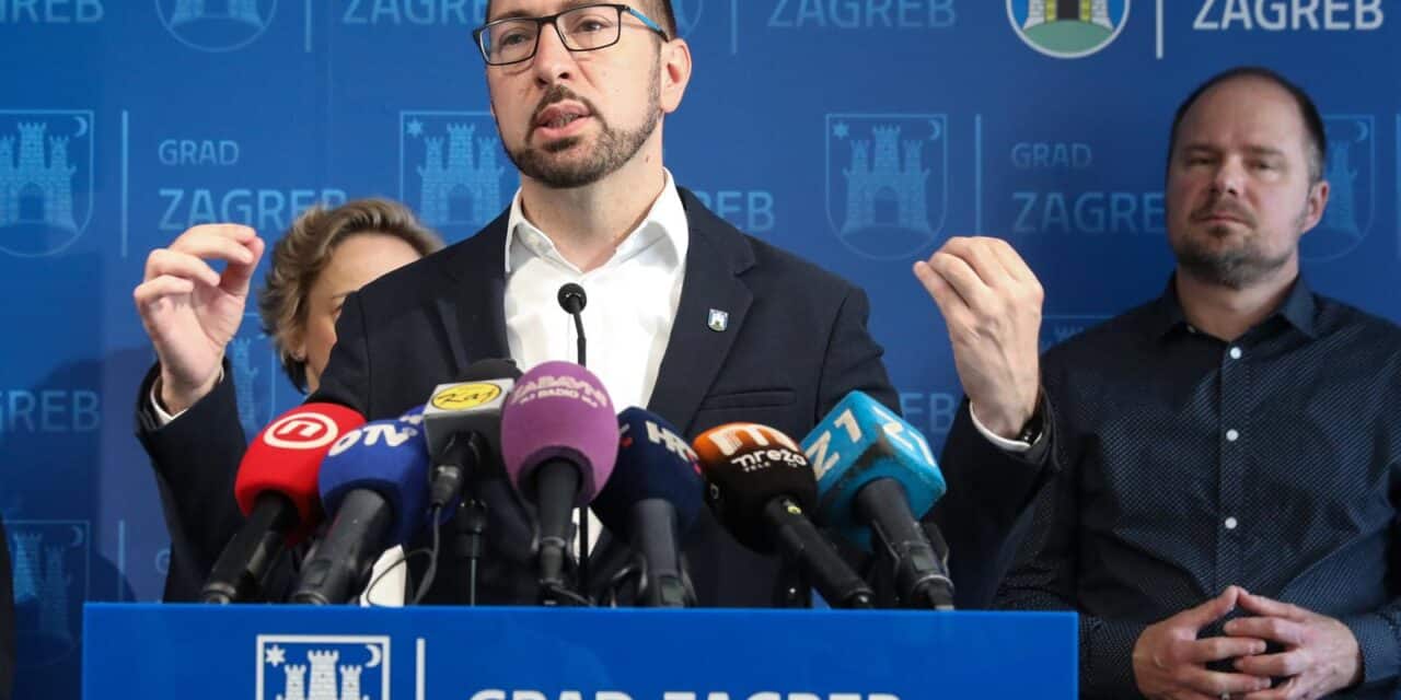 Zagreb: Redovna konferencija za medije gradonačelnika Grada Zagreba Tomislava Tomaševića