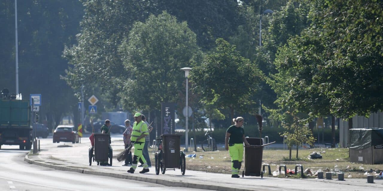 Zagreb: Čišćenje Bundeka jutro nakon Thompsonovog koncerta