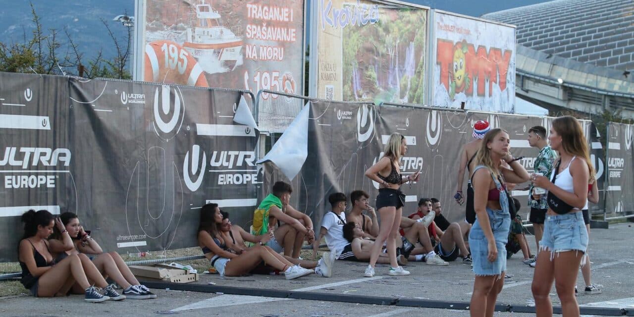 Split: Okolica Poljuda nakon prve večeri Ultra Europe festivala