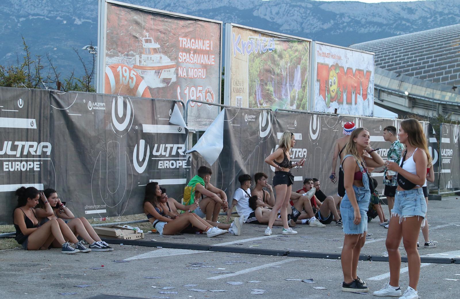 Split: Okolica Poljuda nakon prve večeri Ultra Europe festivala