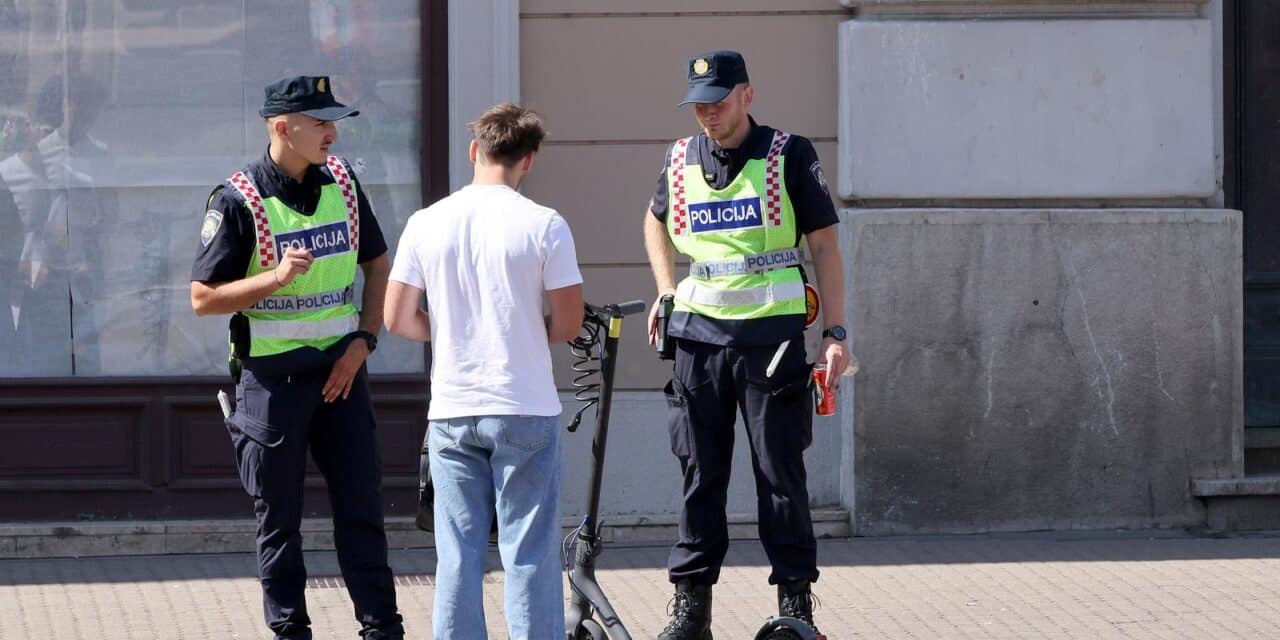 Zagreb: Policija kontrolira vozače romobila