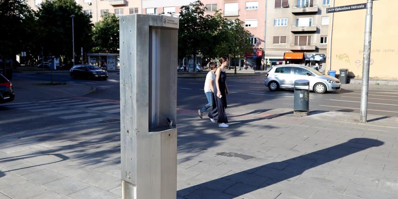 Zagreb: Na Kvaternikovom trgu postavljena javna česma