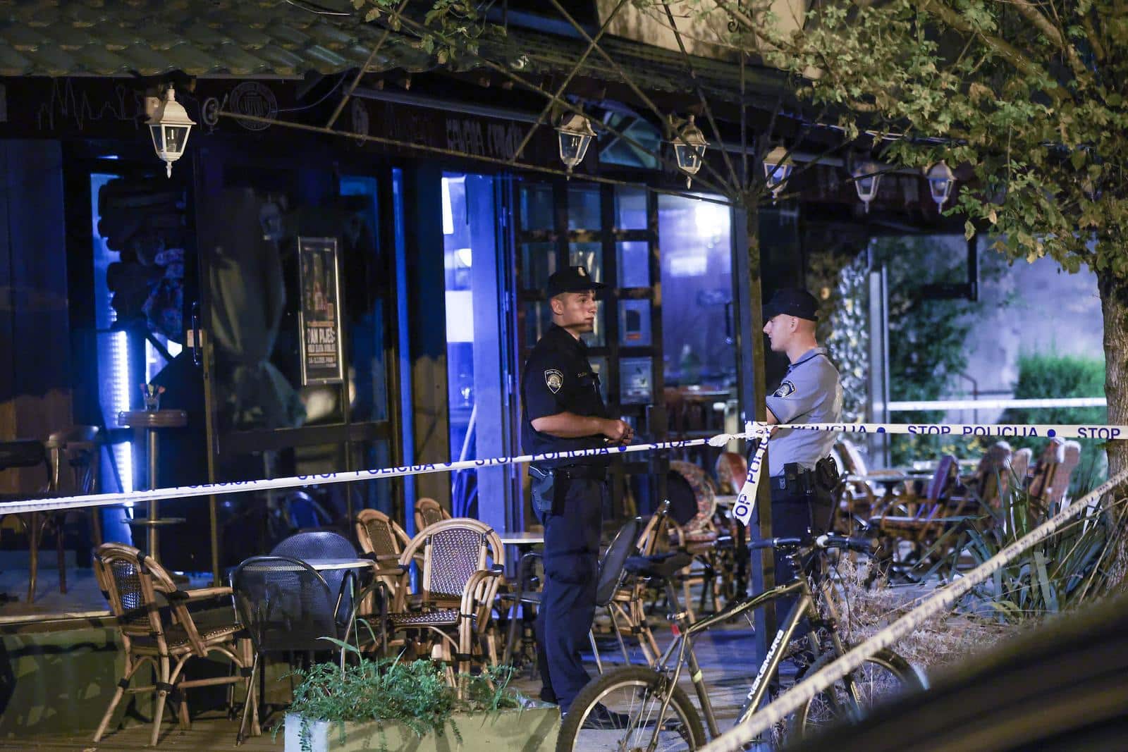 03.08.2025., Zagreb - Policijski ocevid u ugostiteljskom objektu na adresi Hrvatskog sokola 55.