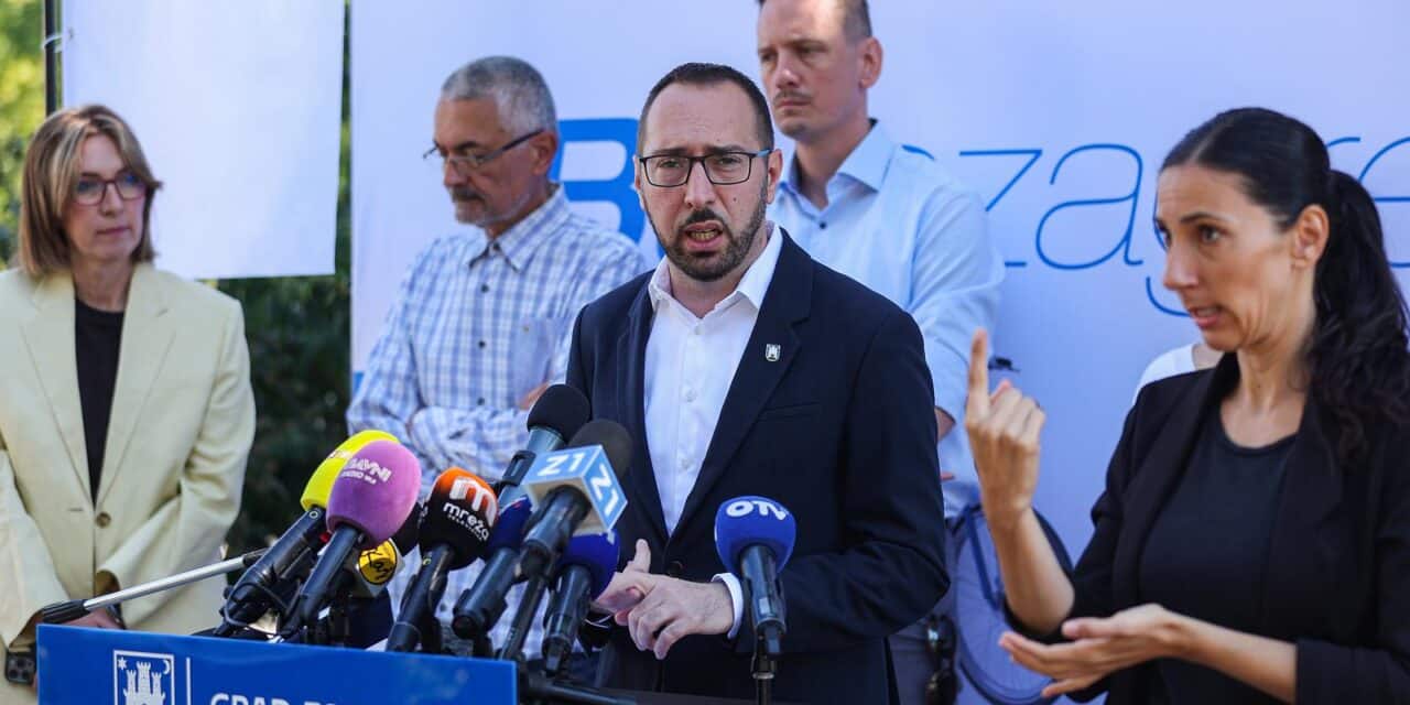 Zagreb: Tomislav Tomašević sa zamjenicima predstavio novu uslugu održivog javnog prijevoza – Bajs