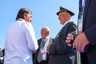 Zagreb: Uzvanici na vojnom mimohodu u povodu 30. obljetnice VRO Oluja