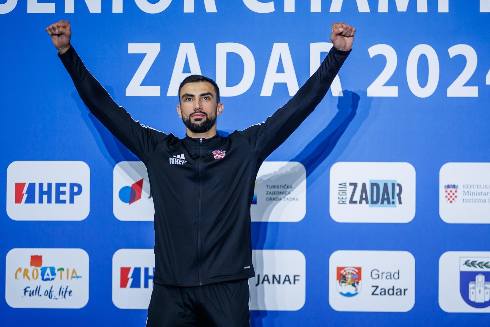 Zadar: Anđelo Kvesić osvojio je zlatnu medalju na Senior Championship Karate 2024.